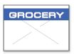 GX1812 White/Blue Grocery Labels for a 18-6 Labeler - 1812-03370